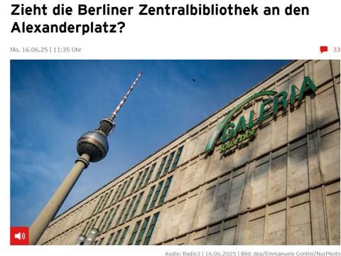 Bildschirmfoto des Artikels von rbb