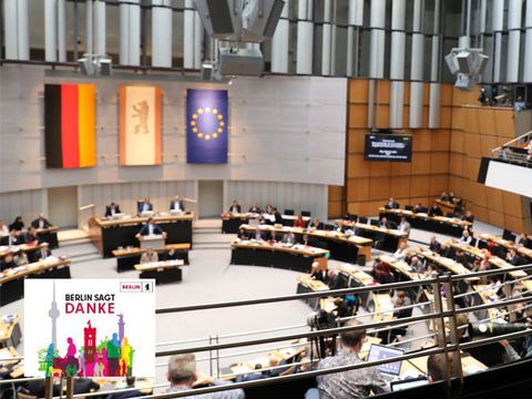 Abgeordnetenhaus Berlin sagt Danke