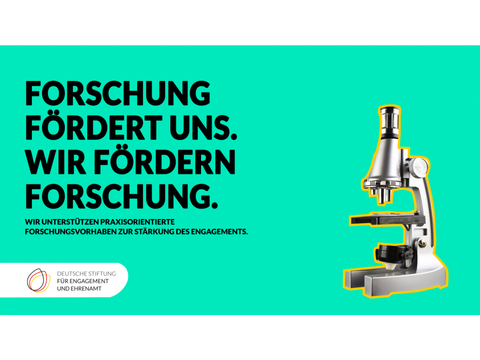 Forschungs-Förderung durch die Deutsche Stiftung für Engagement und Ehrenamt