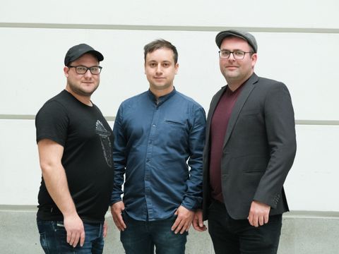 David Franke, Cristian Amaya and Philipp Heyne, Co-founders ConBotics