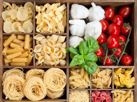 Verschiedene Pasta