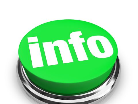 grüne Taste mit der Aufschrift info