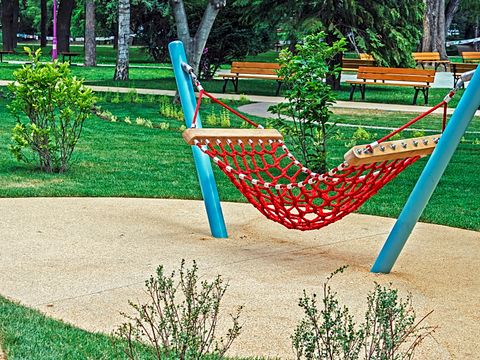 Hängematte auf einem Spielplatz