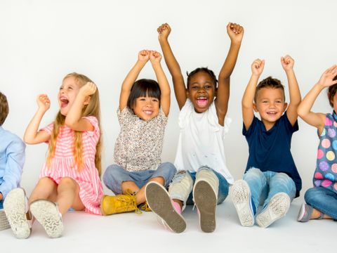 Kindergruppe freut sich