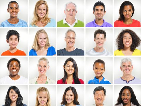 Multiethnische Bevölkerung - Portraits diversen Menschen