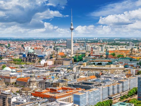 Panoramablick auf die Innenstadt von Berlin
