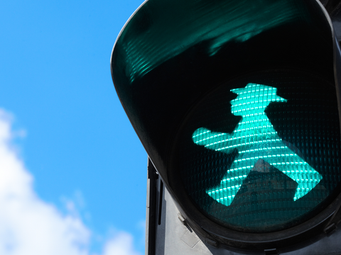 grünes Ampelmännchen