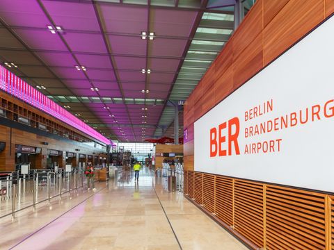 Berlin Brandenburg BER Willy Brandt Airport Terminal 1 in Germany