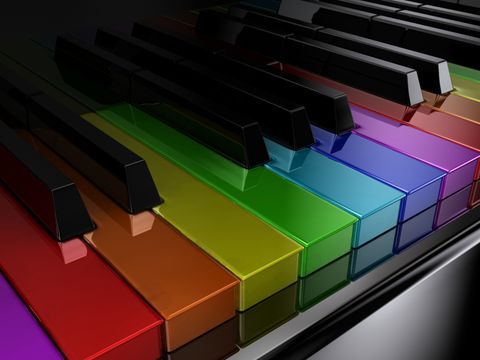 buntes Klavier