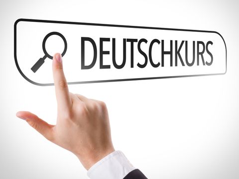Deutschkurs in Suchleiste geschrieben