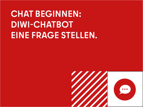 Roter Kasten mit dem Text Chat beginnen.