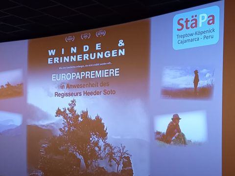 Leinwand der Europapremiere