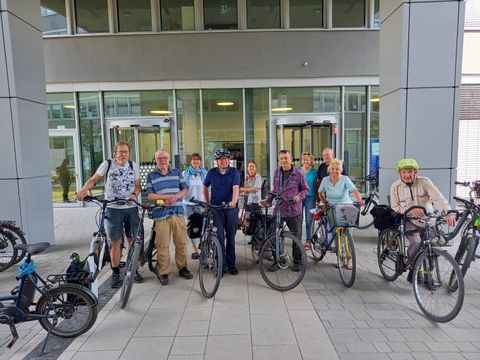 Start der Radtour