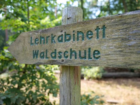 Wegweiser Lehrkabinett und Waldschule