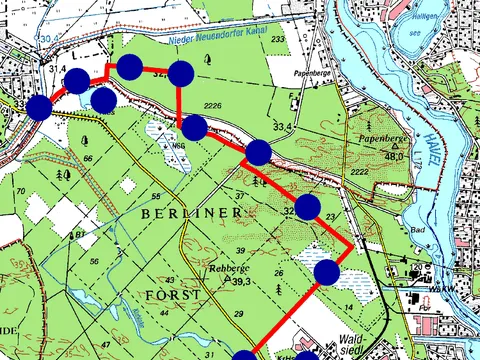 Wanderkarte (Bild: Berliner Forsten)