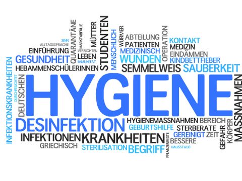 Hygiene (Händewaschen, Desinfektion, Reinigung)