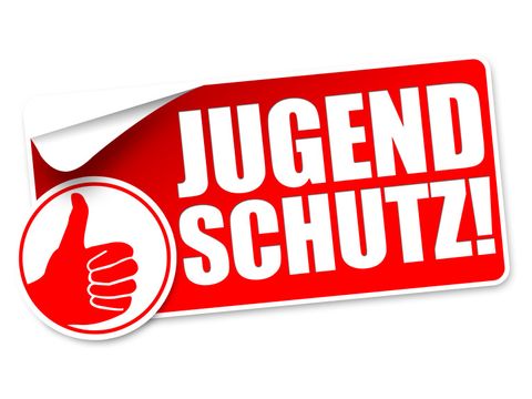 Jugendschutz! Button, Icon
