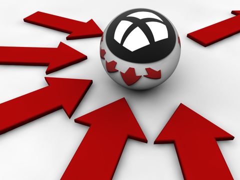 Kugeln symbolisieren eine Auswertung