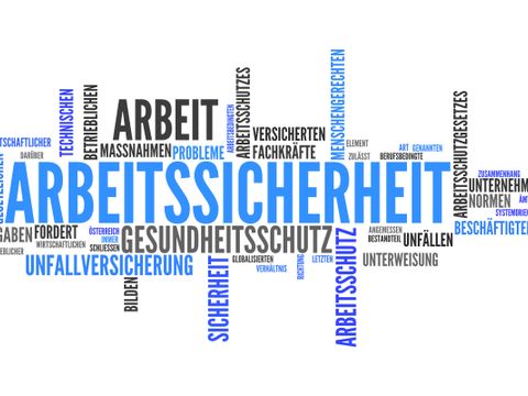 Wörter zum Thema Arbeitssicherheit