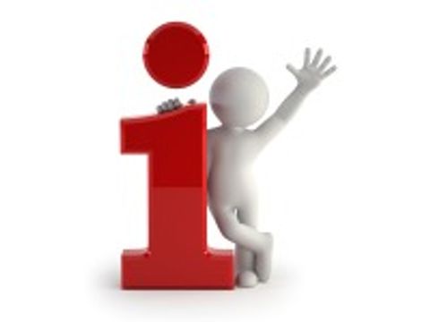 3d small people - big info icon