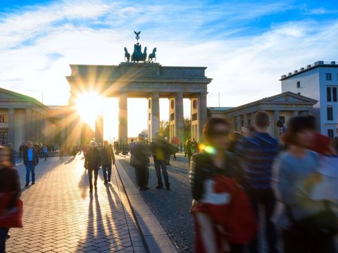 Frühling am Brandenburger Tor