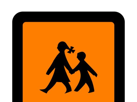 Hinweisschild Schulbus