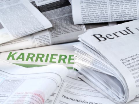 Zeitungen für die Karriereplanung