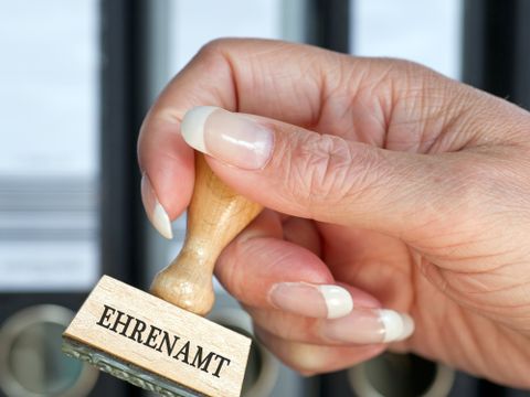Stempel mit Aufschrift Ehrenamt