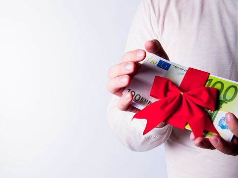 Geldscheine als Geschenk