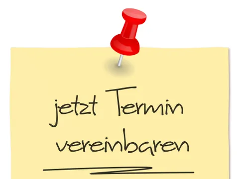 Notizzettel Termin vereinbaren