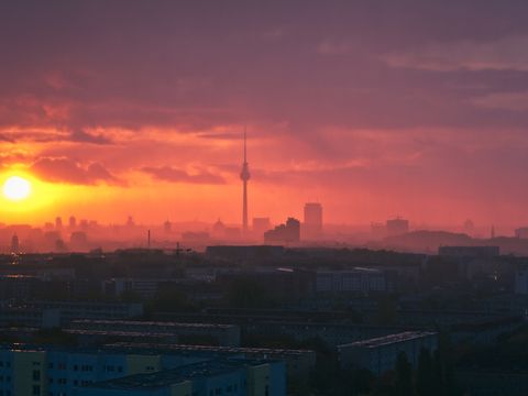 Sonnenuntergang über Berlin