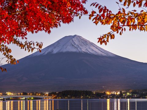 Fuji Berg im Herbst