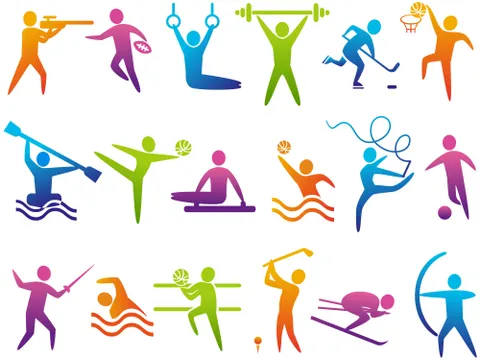 Piktogramme von Sportarten