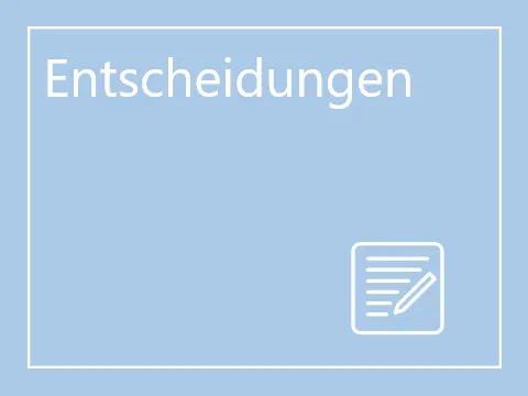 Entscheidungen