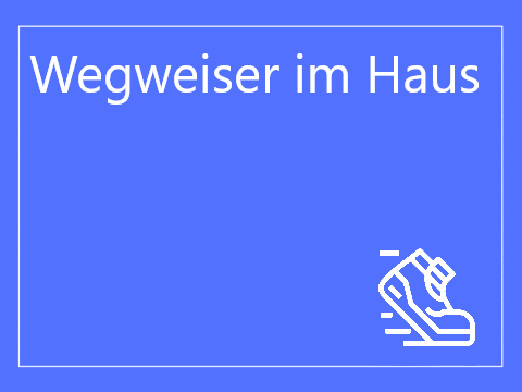 Wegweiser im Haus