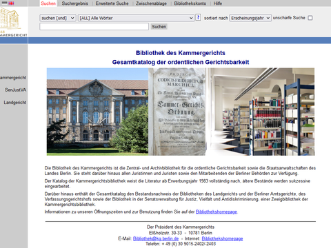 OPAC der Kammergerichtsbibliothek