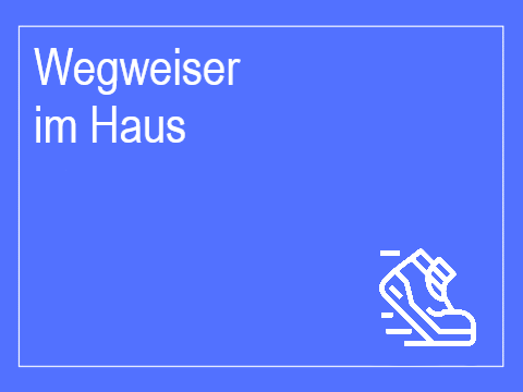 Wegweiser im Haus