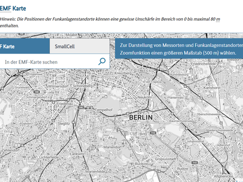 EMF Datenbank der Bundesnetzagentur