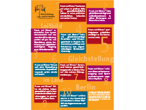 Minibooklet mit 10 Leitsätzen abgebildet