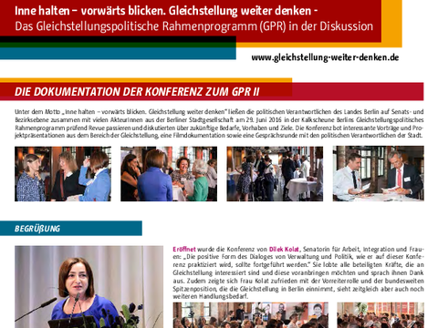 Dokumentation der GPR Abschlussveranstaltung