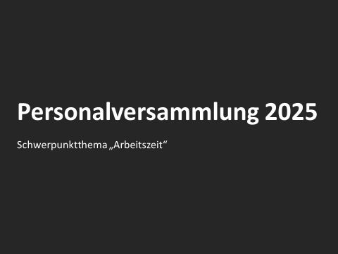 Personalversammlung 2025 - Teaser