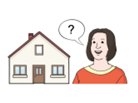 15 Haus mit Frage