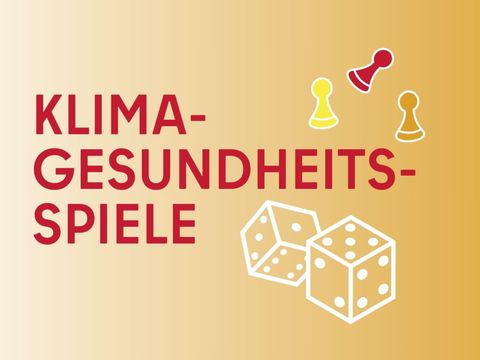 Kacheln (4x3 px) mit Aufschrift Klima-Gesundheits-Spiele