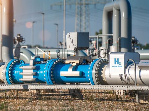 Eine Wasserstoffpipeline