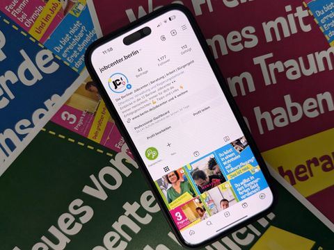 Berliner Jobcenter auf Instagram