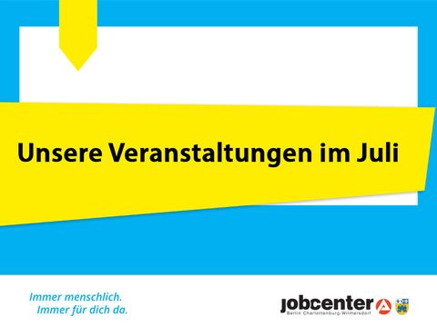 Vorschau Veranstaltungskalender Juli