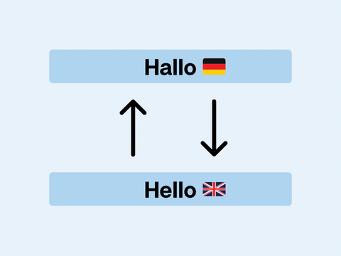 Übersetzung Deutsch Englisch