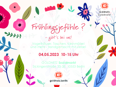 Flyer Sozialmarkt am 4. Mai 2023