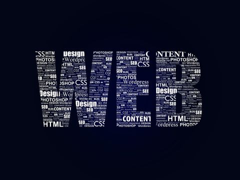 Das Wort WEB steht vor einem schwarzen Hintergrund