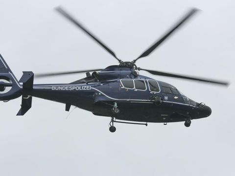 Hubschrauber mit der Aufschrift Bundespolizei